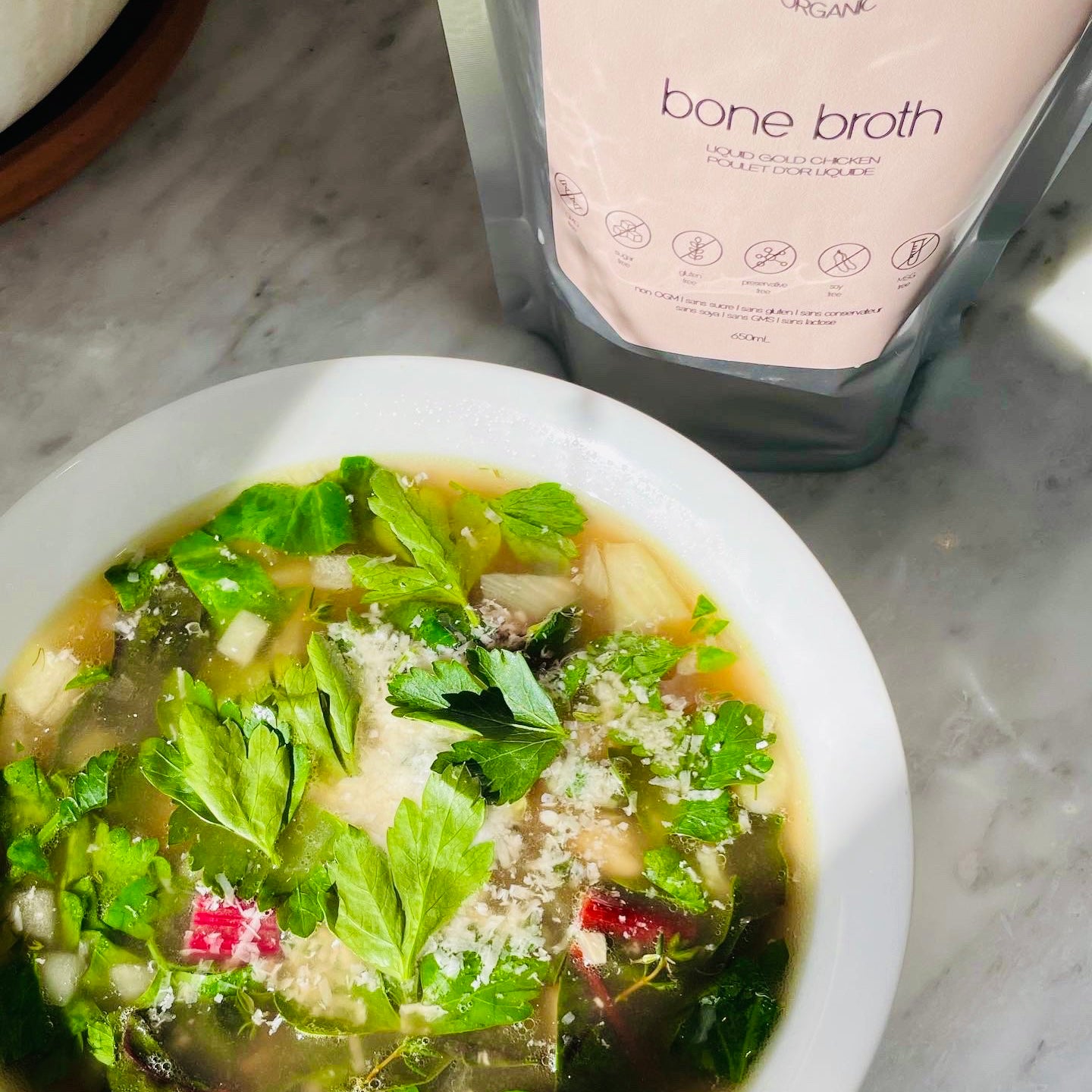 One Pot fennel, white bean & parmesan soup
