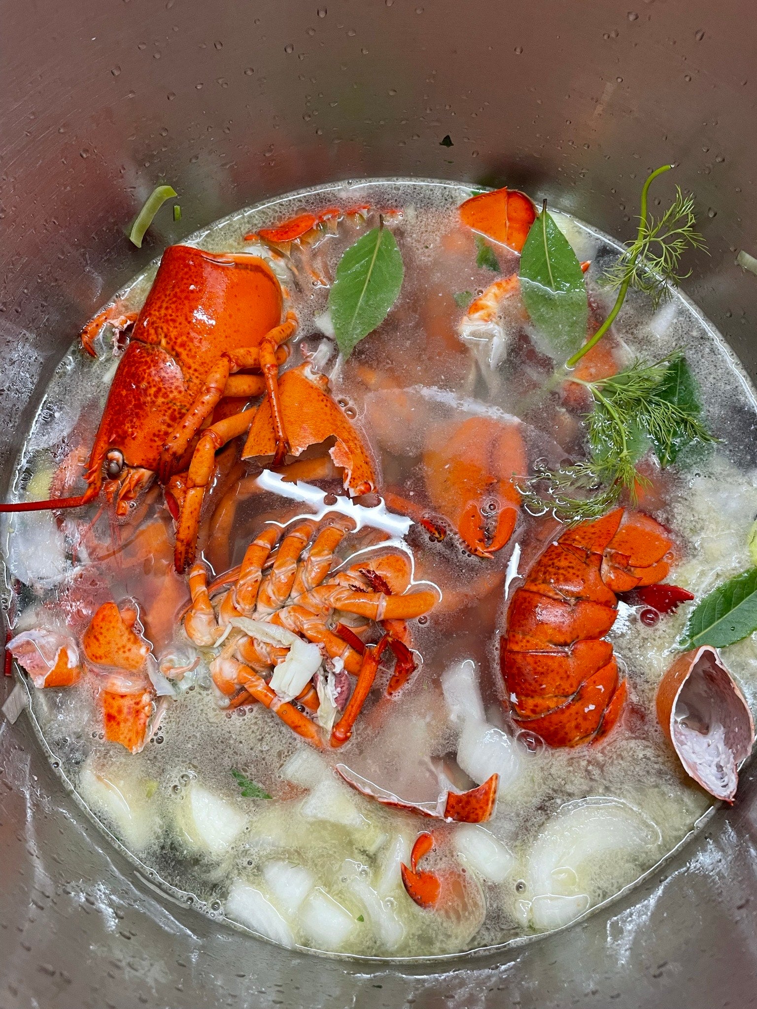 One pot seafood soup🦞