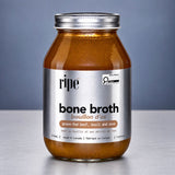 grass-fed beef bone broth with basil & rose