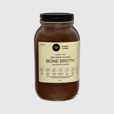 grass-fed beef bone broth with basil & rose