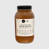 chicken bone broth with fermented garlic & ginger